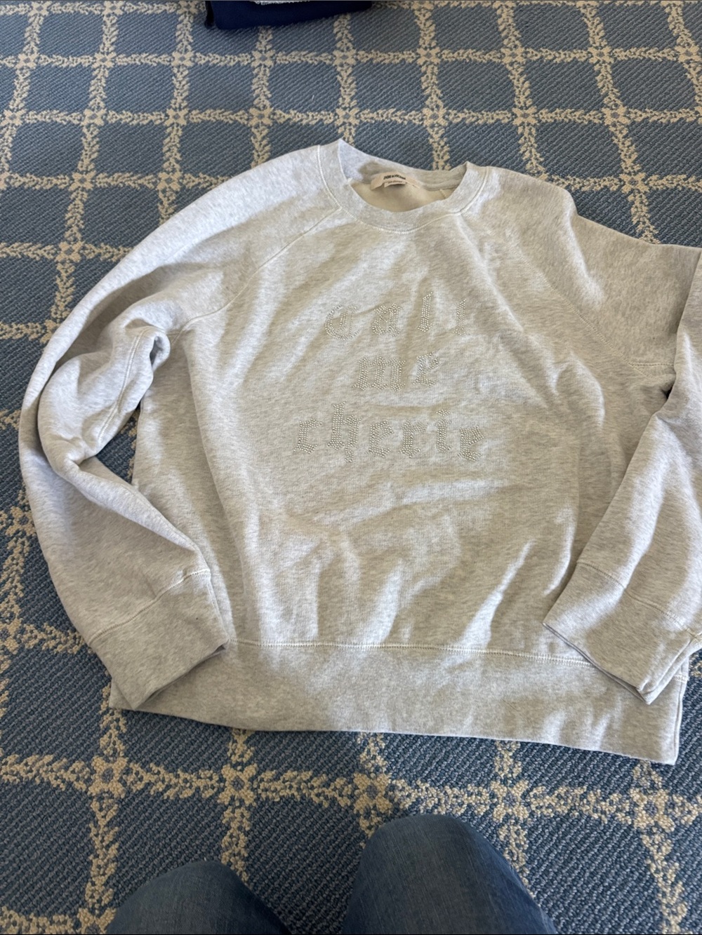 Zadig & Voltaire Light Gray Crewneck Sweatshirt
